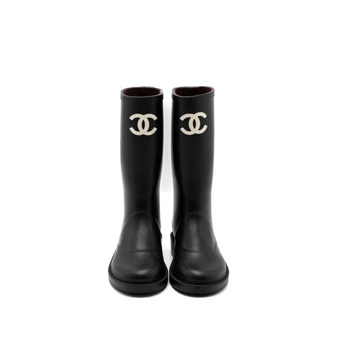 chanel wellington rain boots